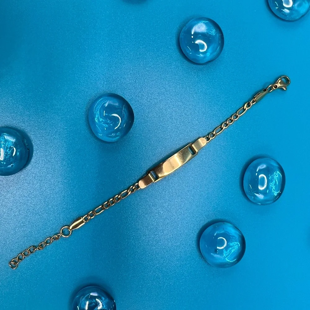 🆕 Baby / Toddler Bracelet 18k Gold Plated Anti Allergy / Tarnish Free /N… - Picture 11 of 14